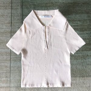 NEW live the proccess atlas polo shirt in mother of pearl